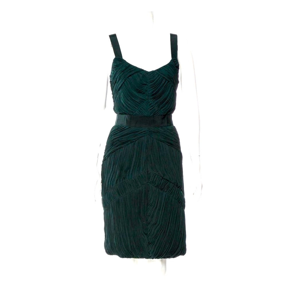 New with tags Burberry Scoop Neck Mini Green dress Sz 10